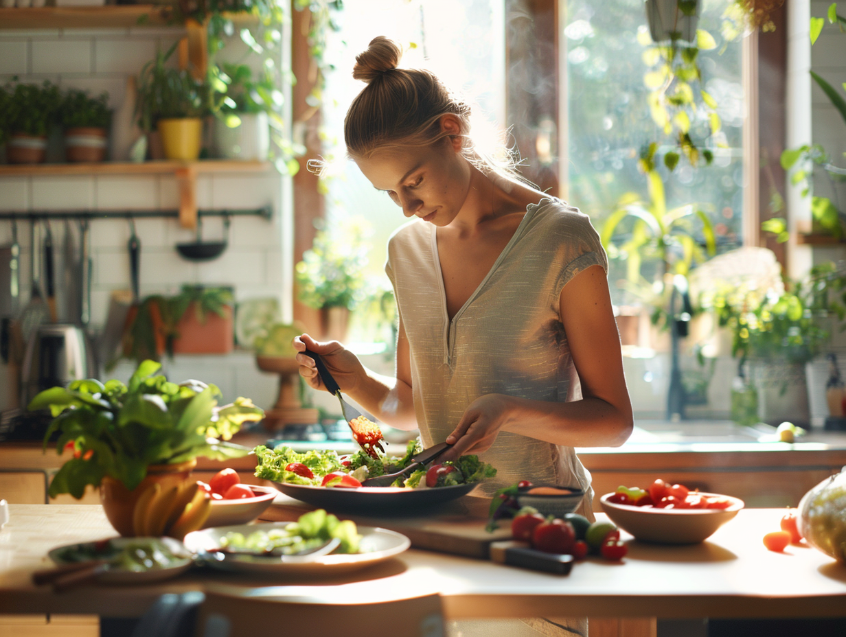 Різноманітні свіжі овочі та фрукти